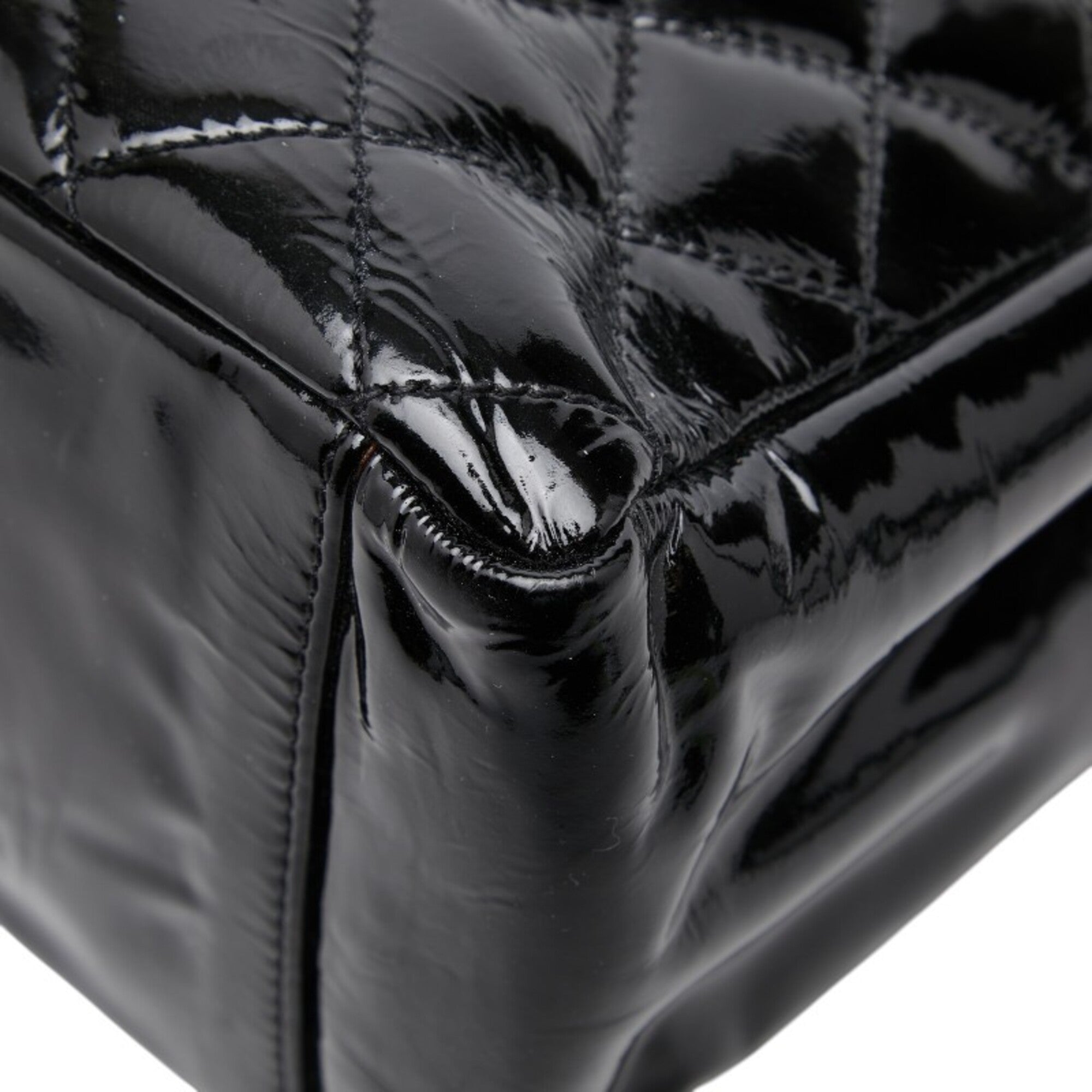 Chanel Black Patent Leather Shoulder Bag