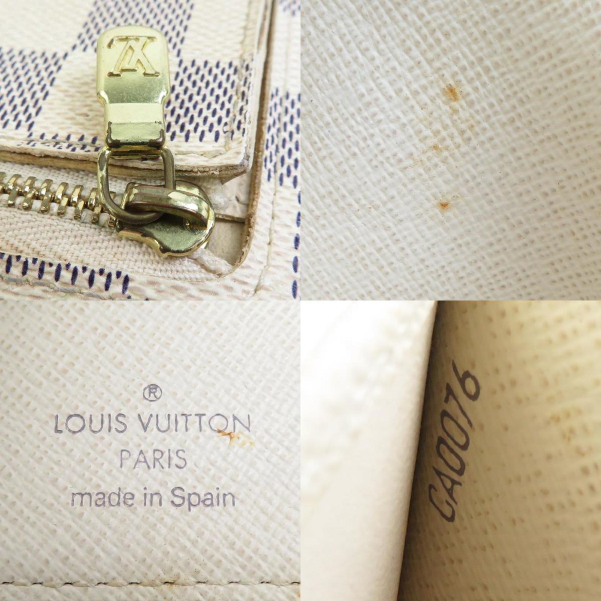 Louis Vuitton Ivory Damier Azur Wallet