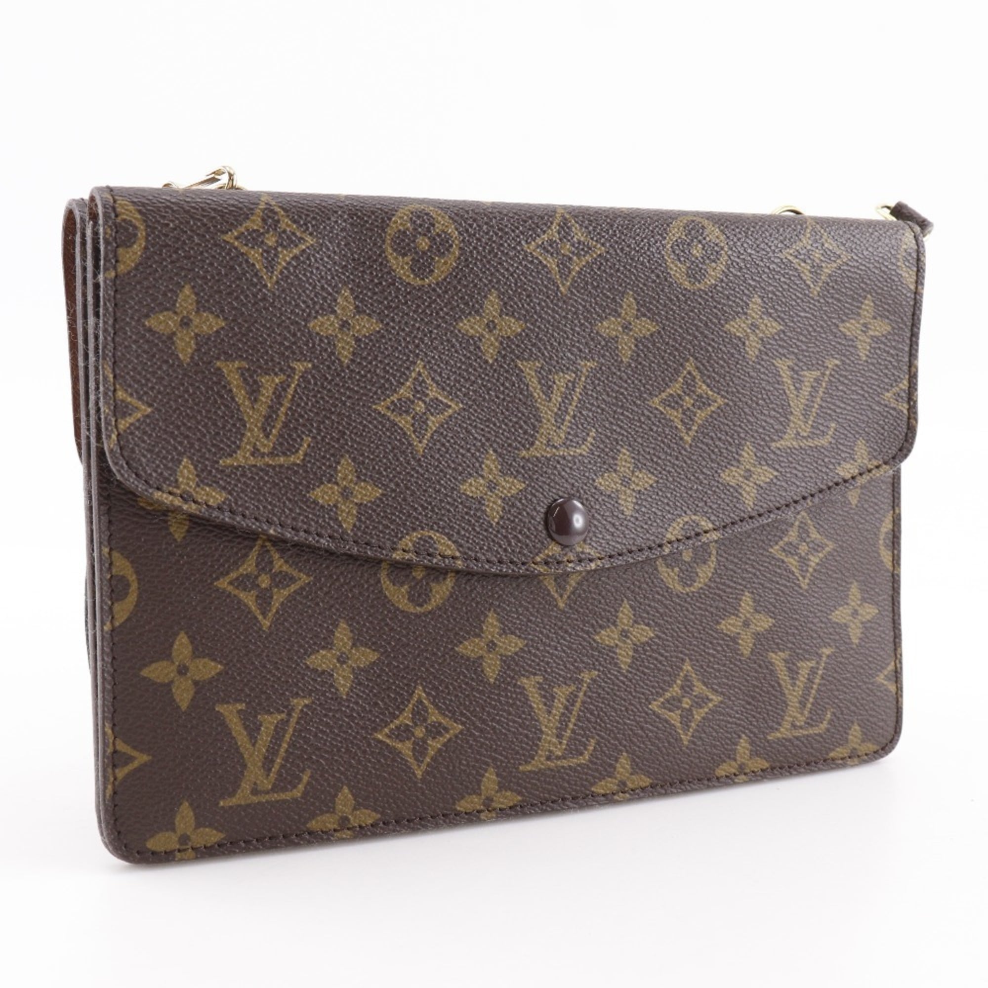 Louis Vuitton Brown Monogram Canvas Shoulder Bag