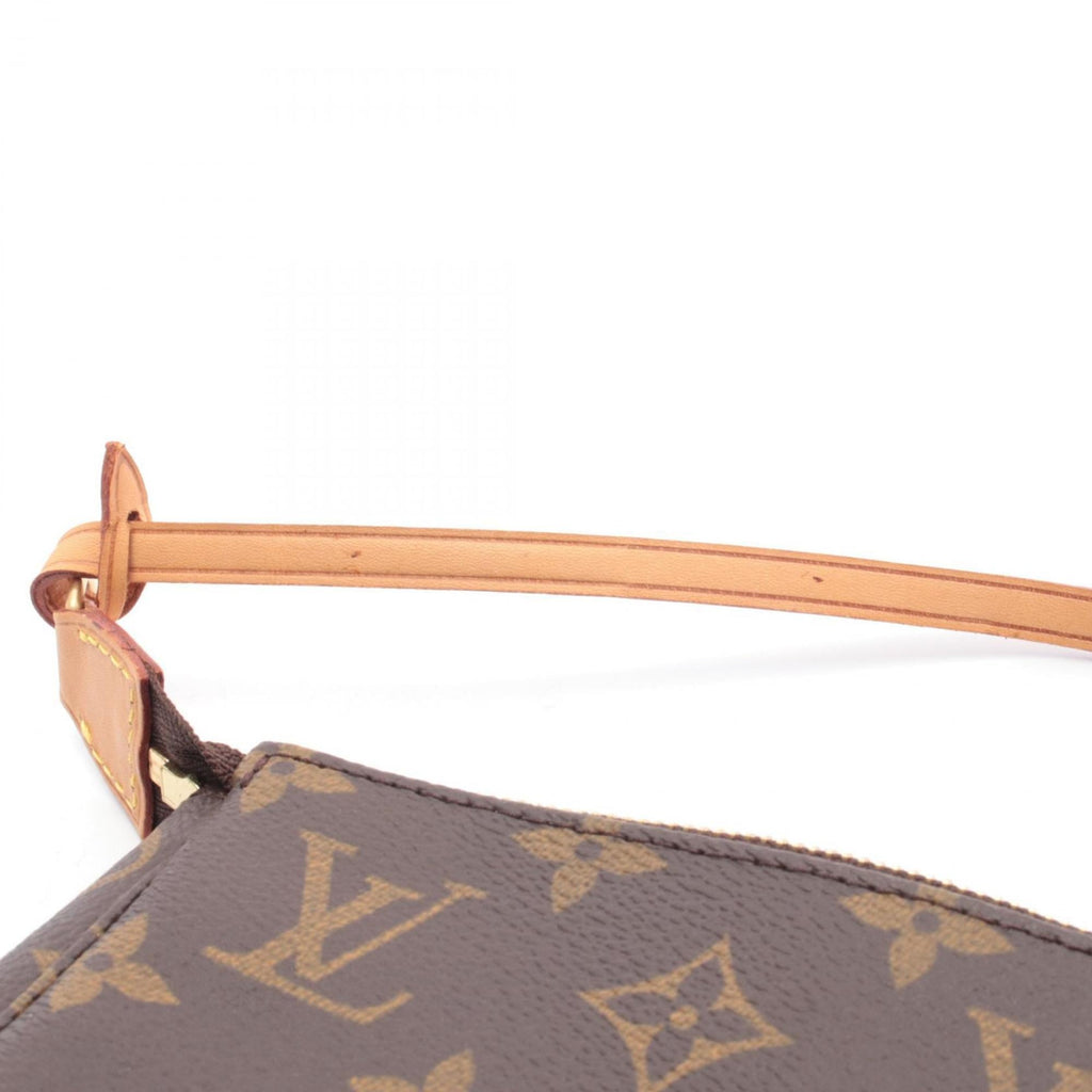 Louis Vuitton Brown Monogram Coated Canvas Leather Handbag