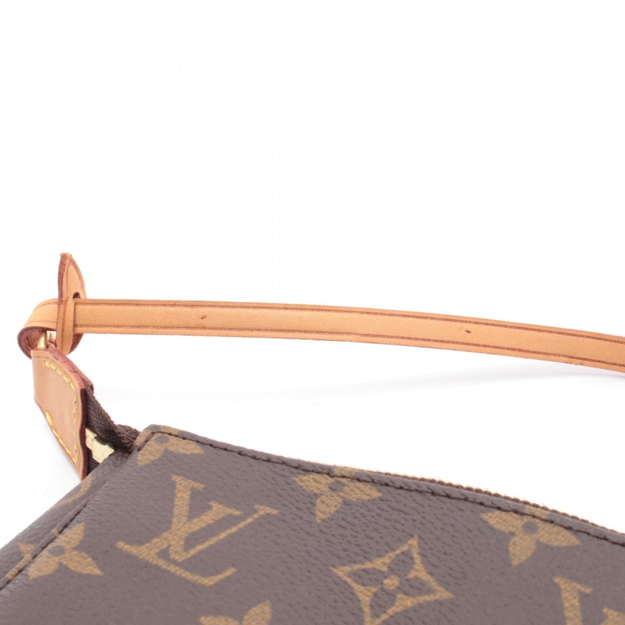 Louis Vuitton Brown Monogram Coated Canvas Leather Handbag
