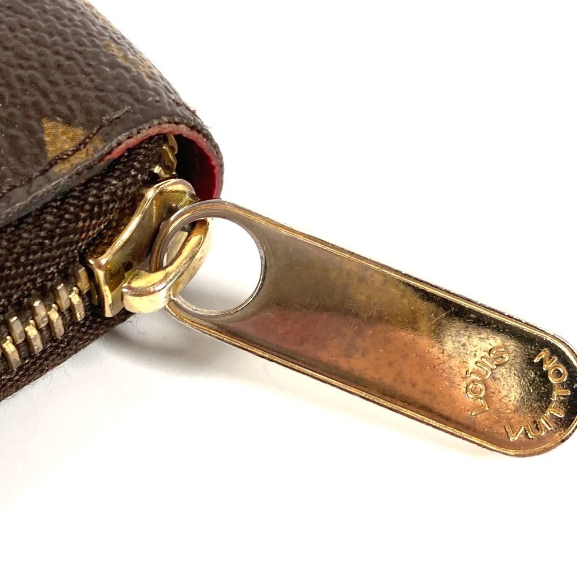 Louis Vuitton Monogram Bay Brown Pink Monogram Long Wallet