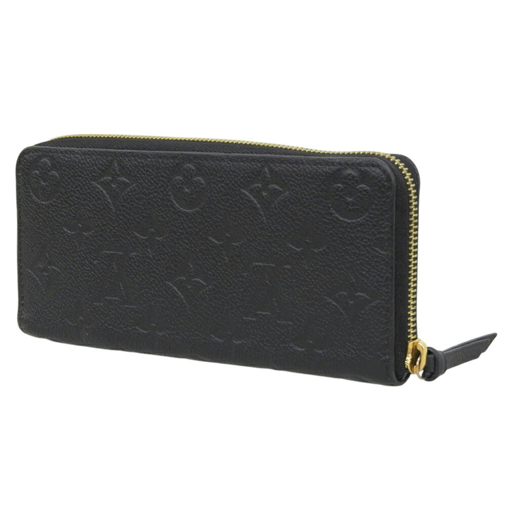 Louis Vuitton Black Noir Leather Long Wallet
