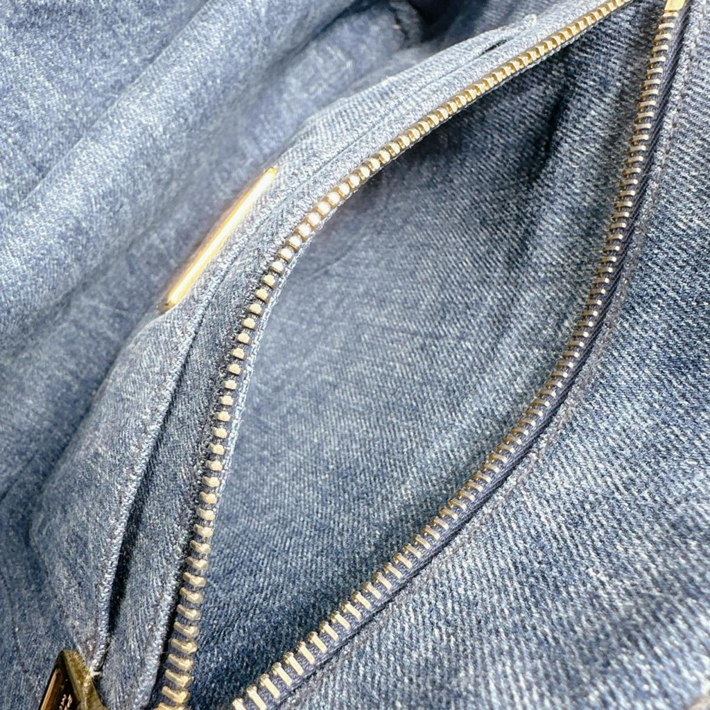 Prada Blue Denim Tote Bag