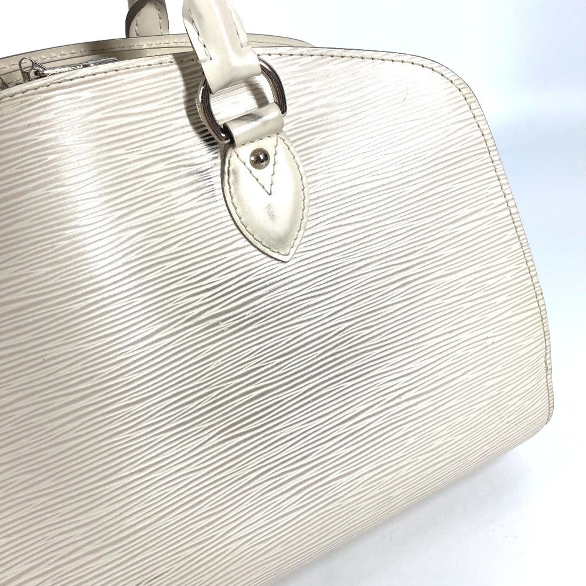 Louis Vuitton Lv Off White White Epi Leather Handbag Tote Bag