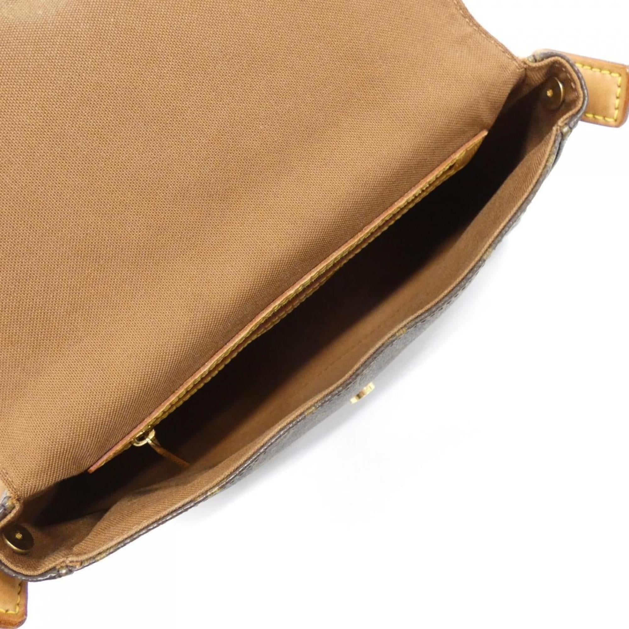 Louis Vuitton Marron Coated Canvas Shoulder Bag