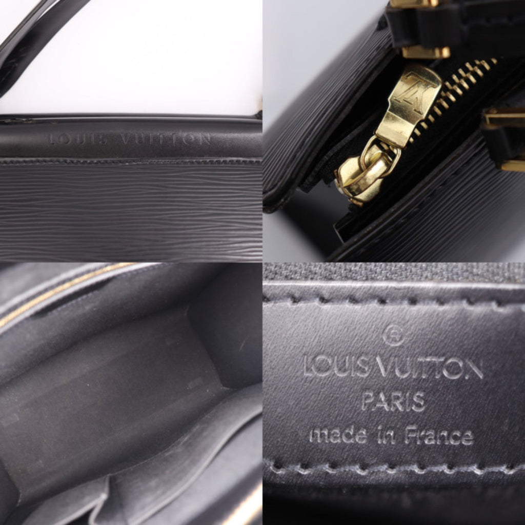 Louis Vuitton Epi Black Leather Handbag Tote Bag