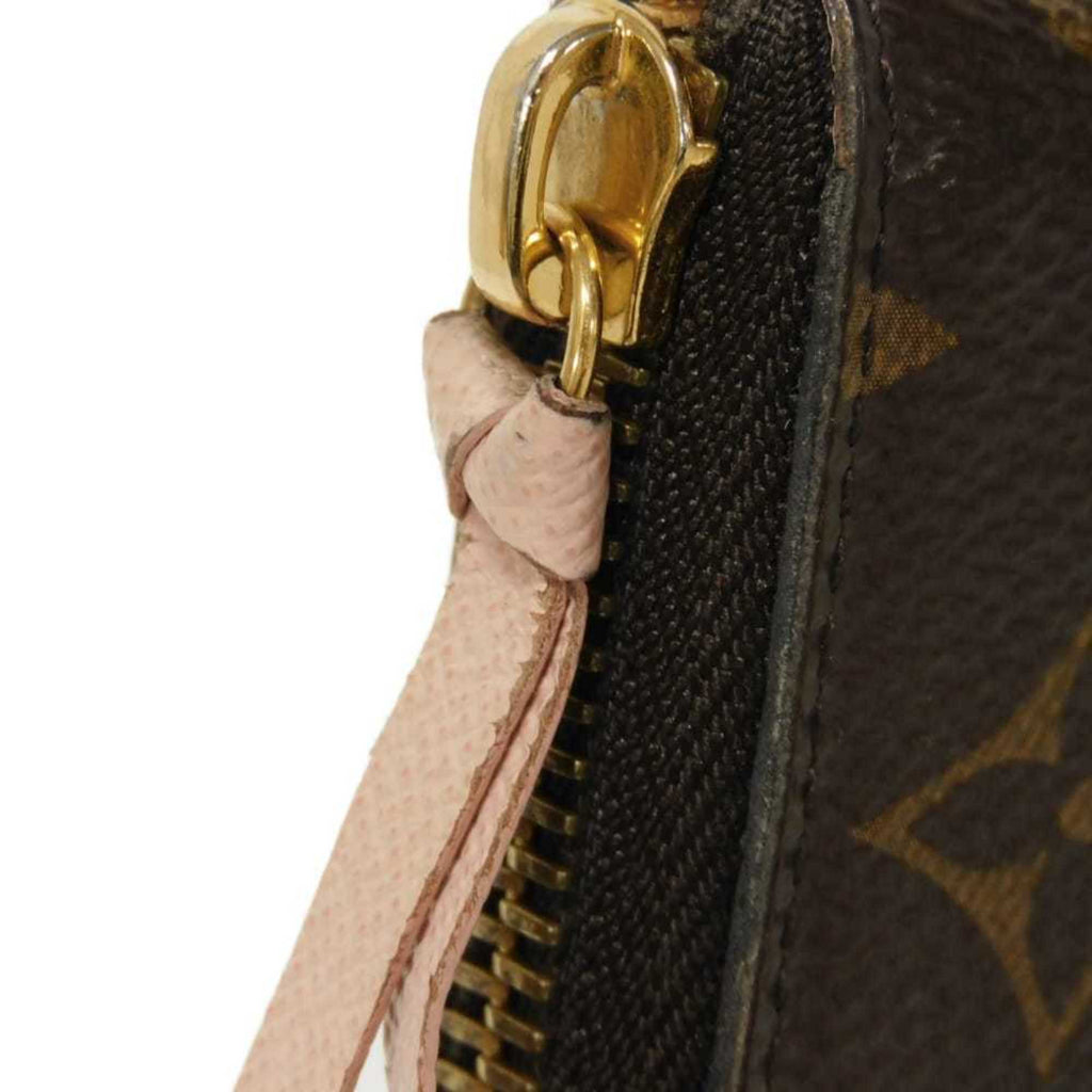 Louis Vuitton Brown Monogram Pink Rose Ballerine Monogram Canvas Leather Long Wallet