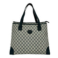Gucci Navy Pvc Leather Handbag Shoulder Bag Tote Bag (Pre-Owned)