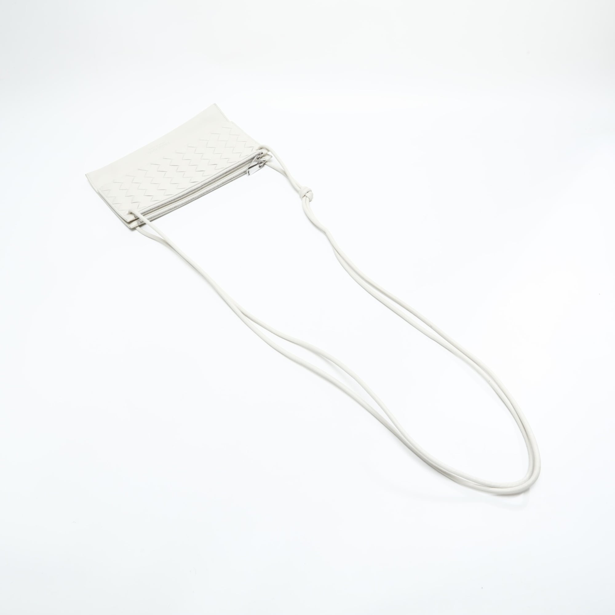 Bottega Veneta White Leather Shoulder Bag