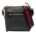 Gucci Black Gray Gg Supreme Shoulder Bag (Pre-Owned)