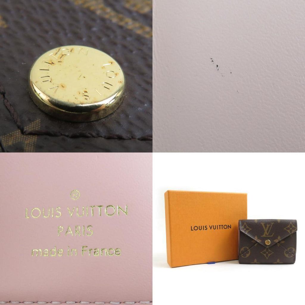Louis Vuitton Brown Monogram Pink Monogram Wallet (Tri-Fold)