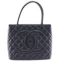 Chanel Caviar Skin Black Caviar Leather Tote Bag