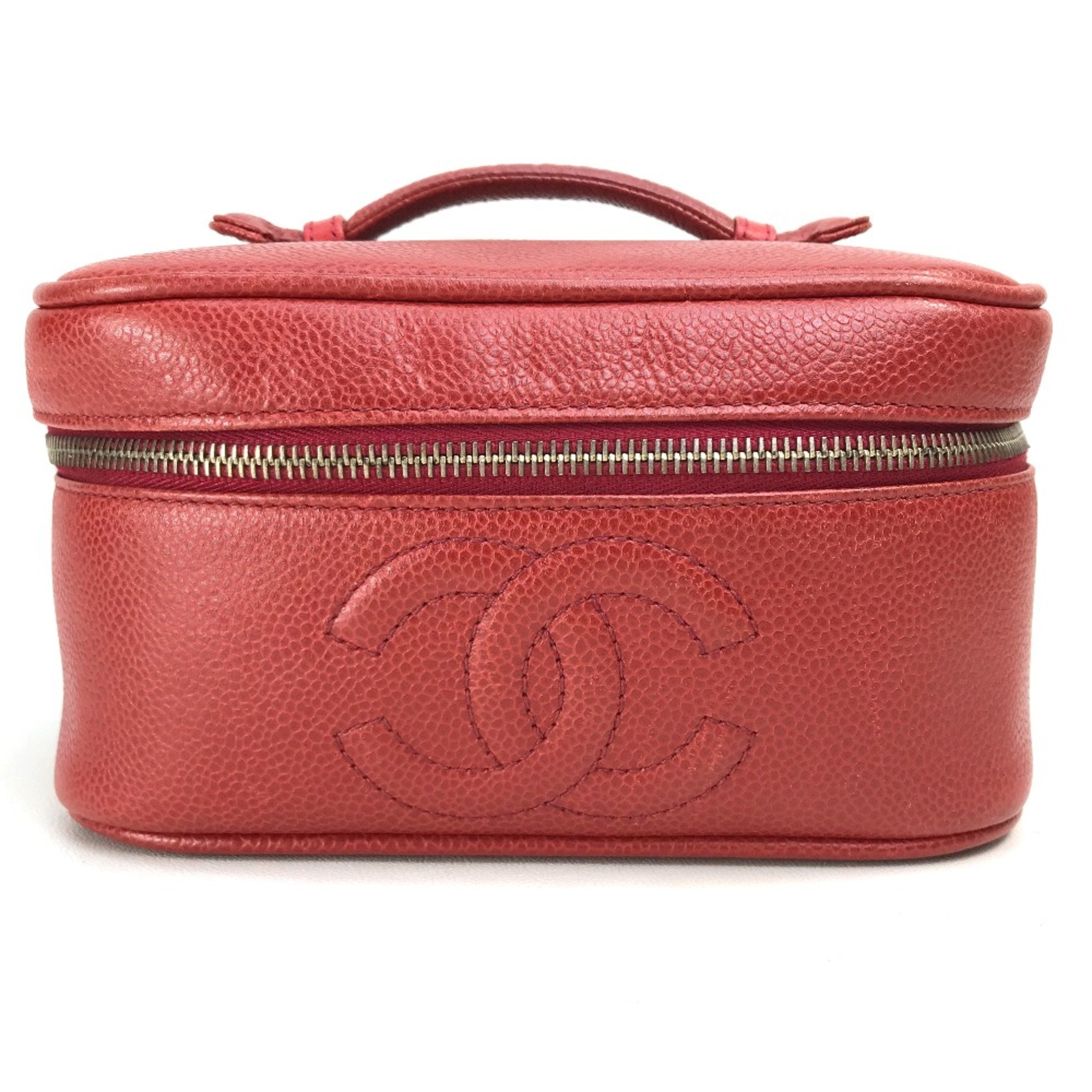 Chanel Red Leather Handbag