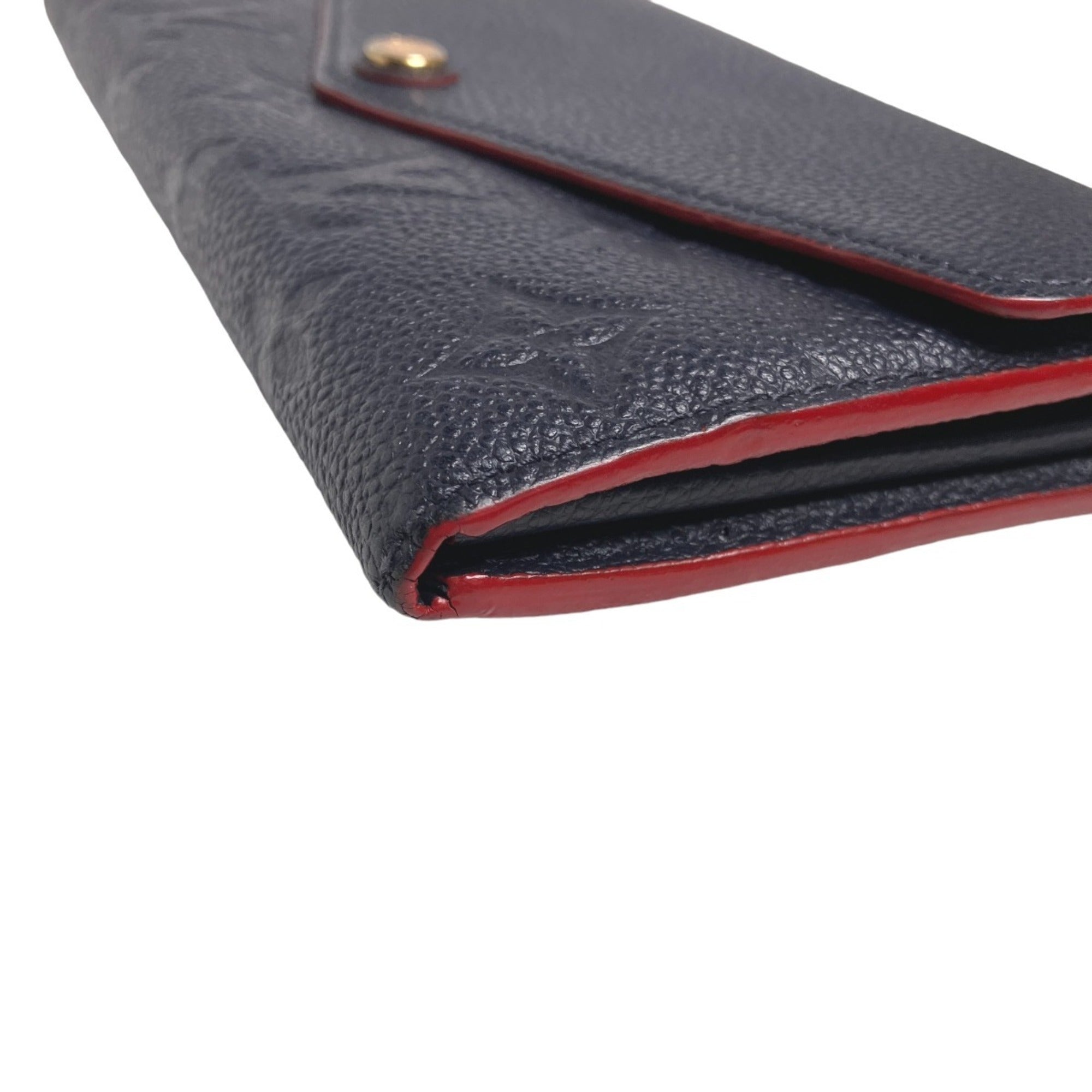 Louis Vuitton Marine Rouge Monogram Empreinte Long Wallet