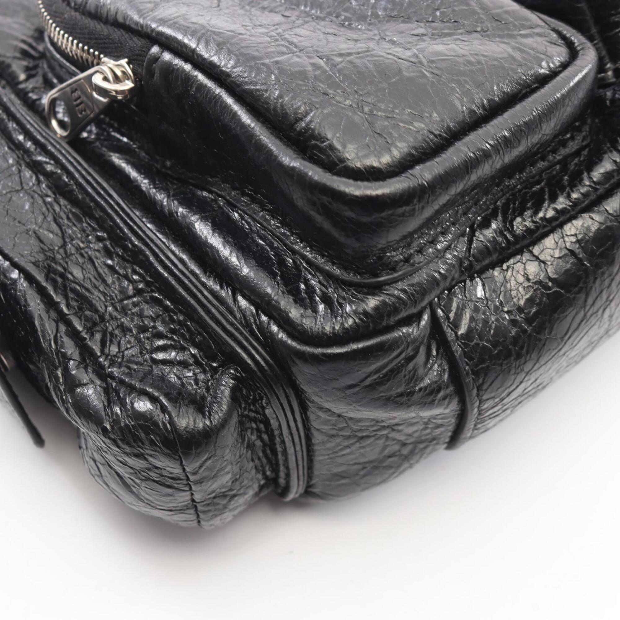 Balenciaga Black Leather Handbag Shoulder