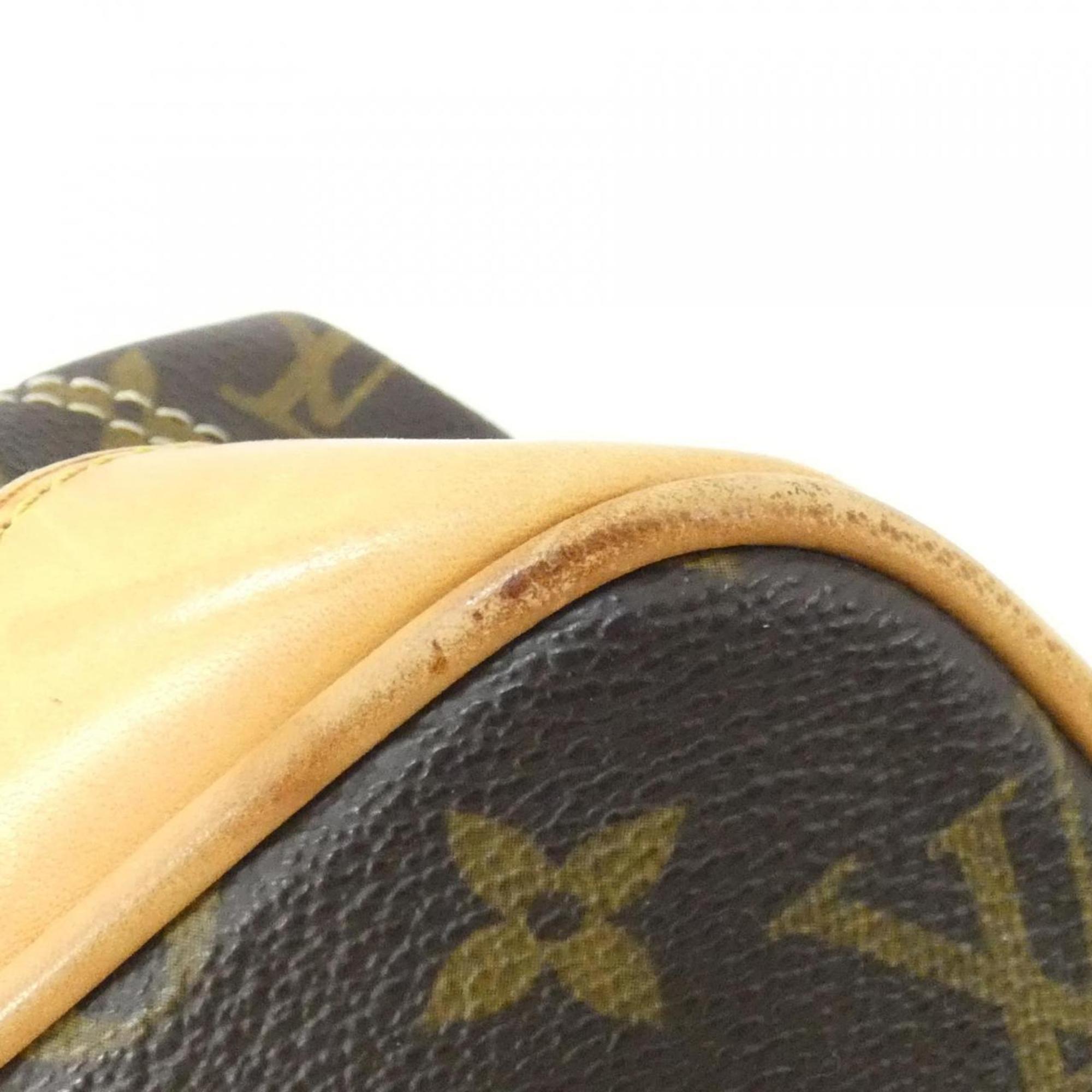 Louis Vuitton Marron Coated Canvas Handbag