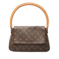 Louis Vuitton Brown Pvc Leather Handbag Shoulder Bag