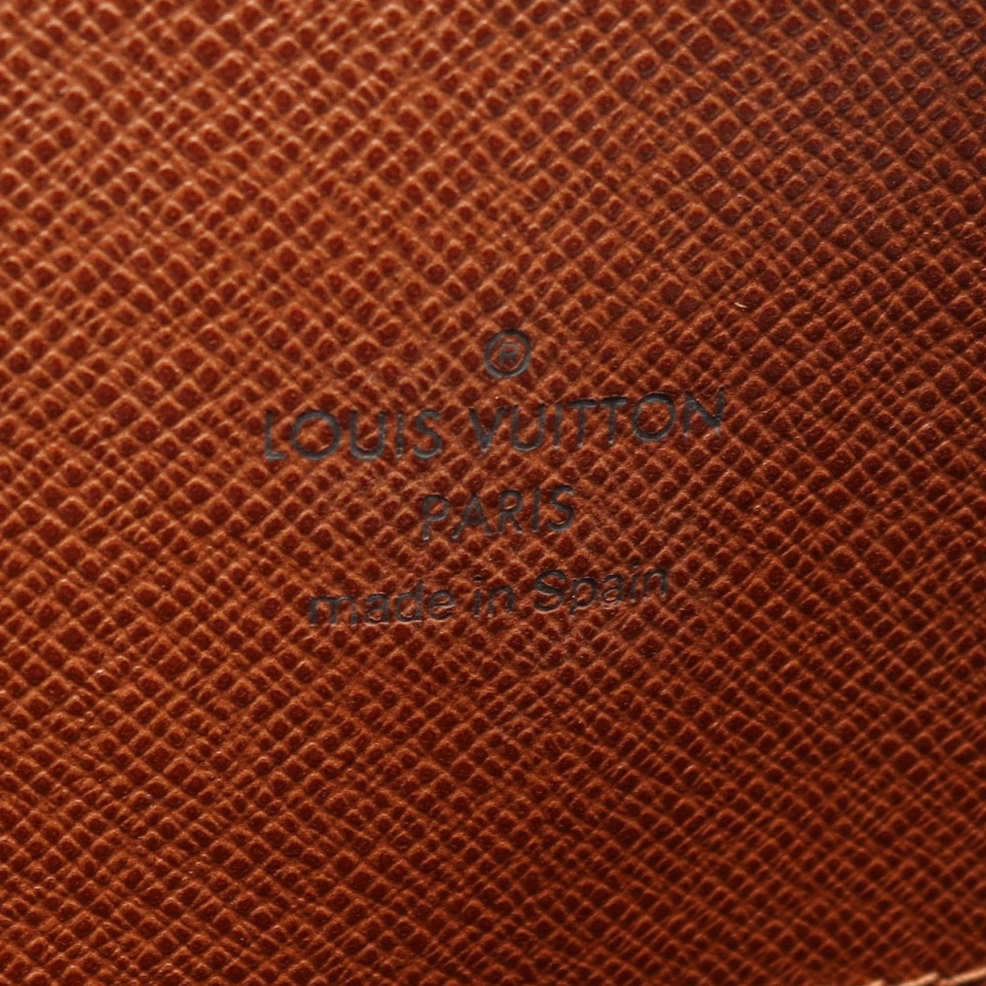Louis Vuitton Brown Monogram Coated Canvas Leather Handbag Shoulder Bag