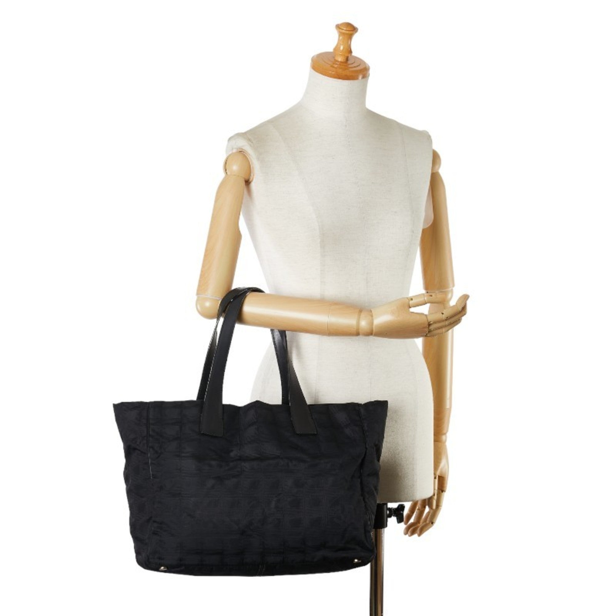 Chanel New Travel Line Black New Travel Line Pochette Pouch Tote Bag