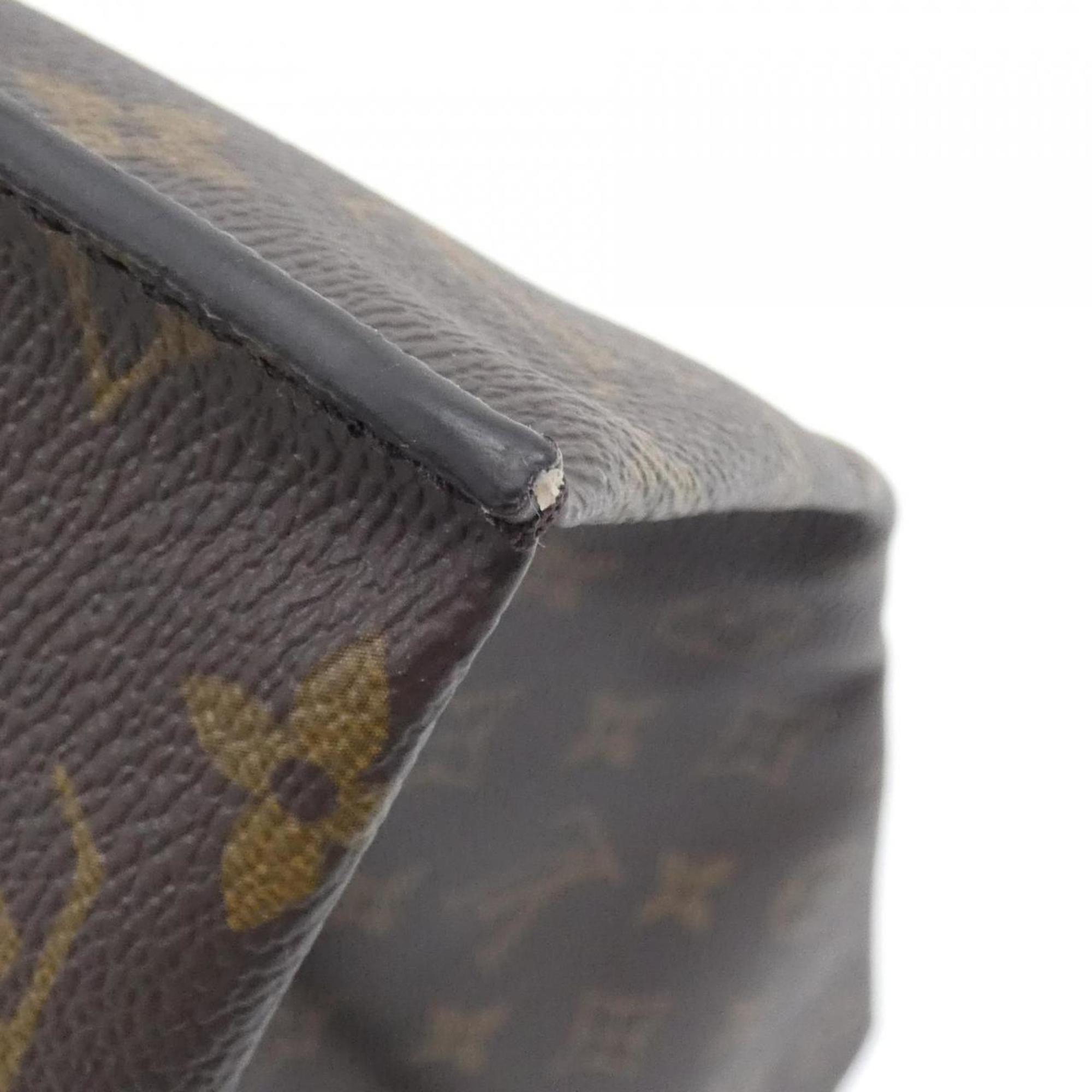 Louis Vuitton Marron Coated Canvas Handbag