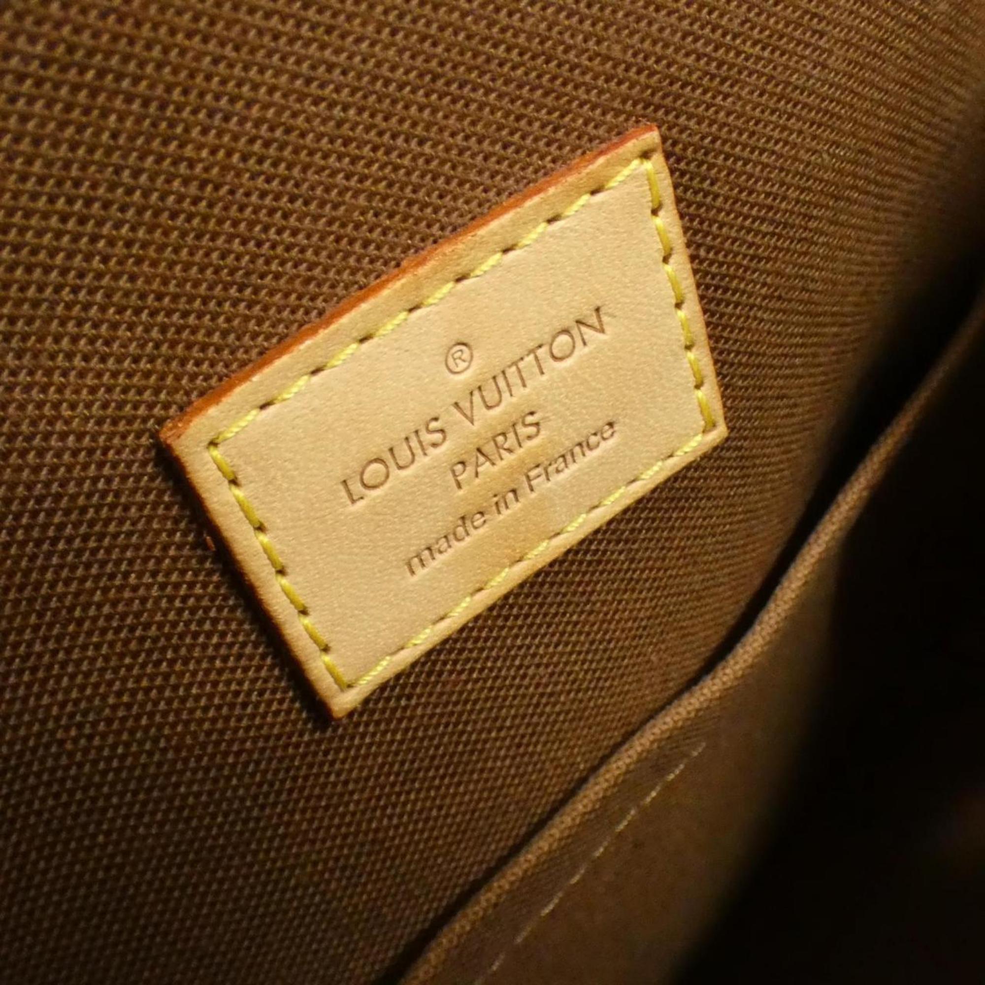 Louis Vuitton Marron Coated Canvas Handbag