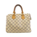 Louis Vuitton Azur White Coated Canvas Boston Bag