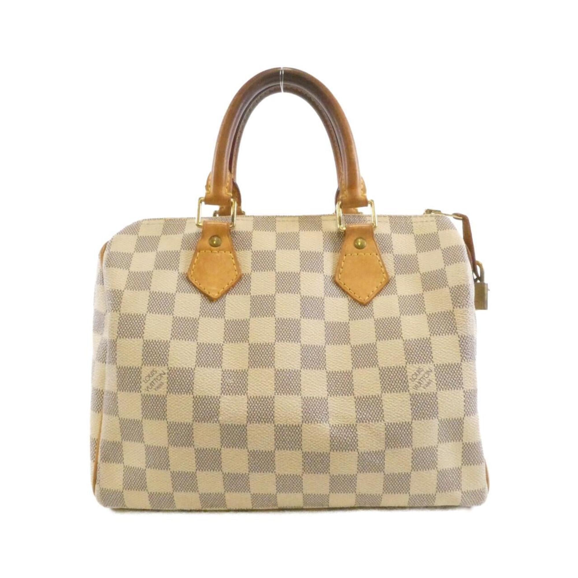 Louis Vuitton Azur White Coated Canvas Boston Bag