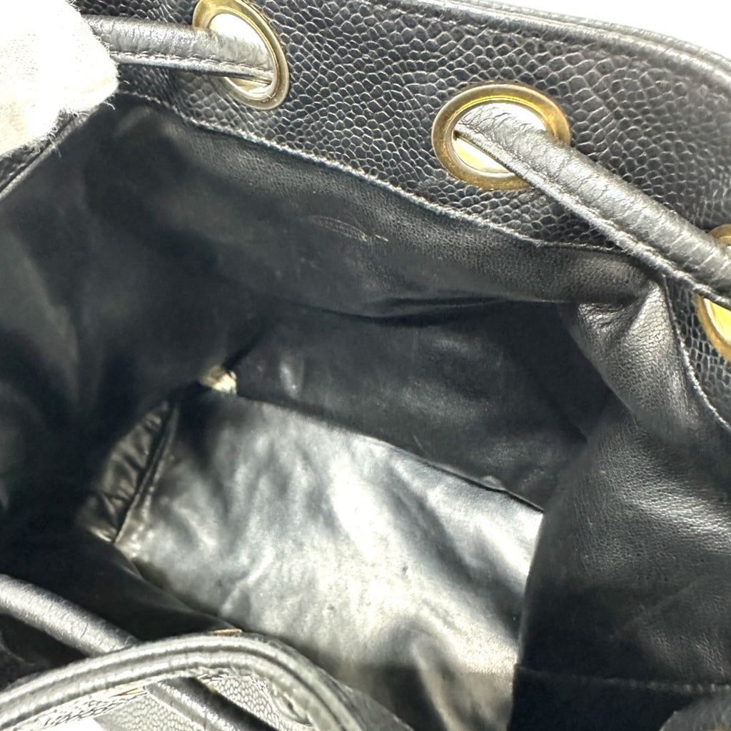 Chanel Black Leather Shoulder Bag