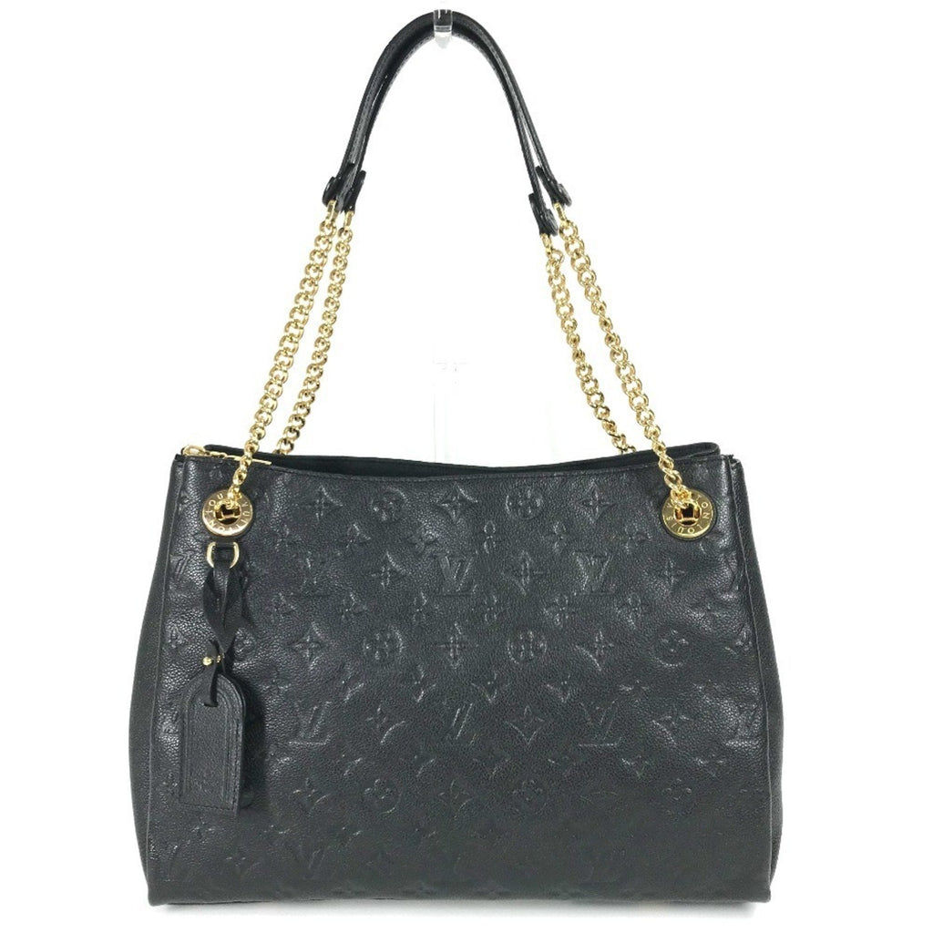Louis Vuitton Black Noir Monogram Empreinte Shoulder Bag Tote Bag