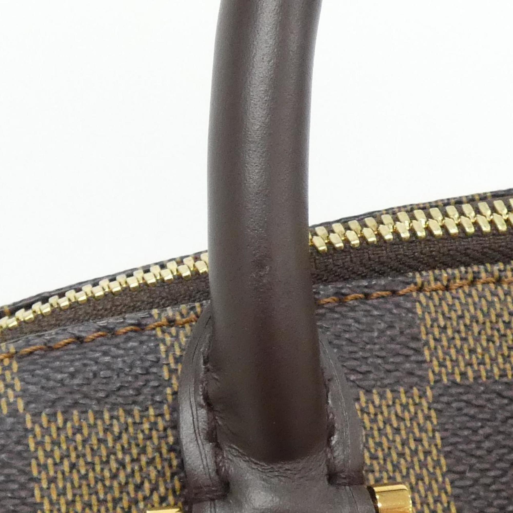 Louis Vuitton Brown Coated Canvas Handbag