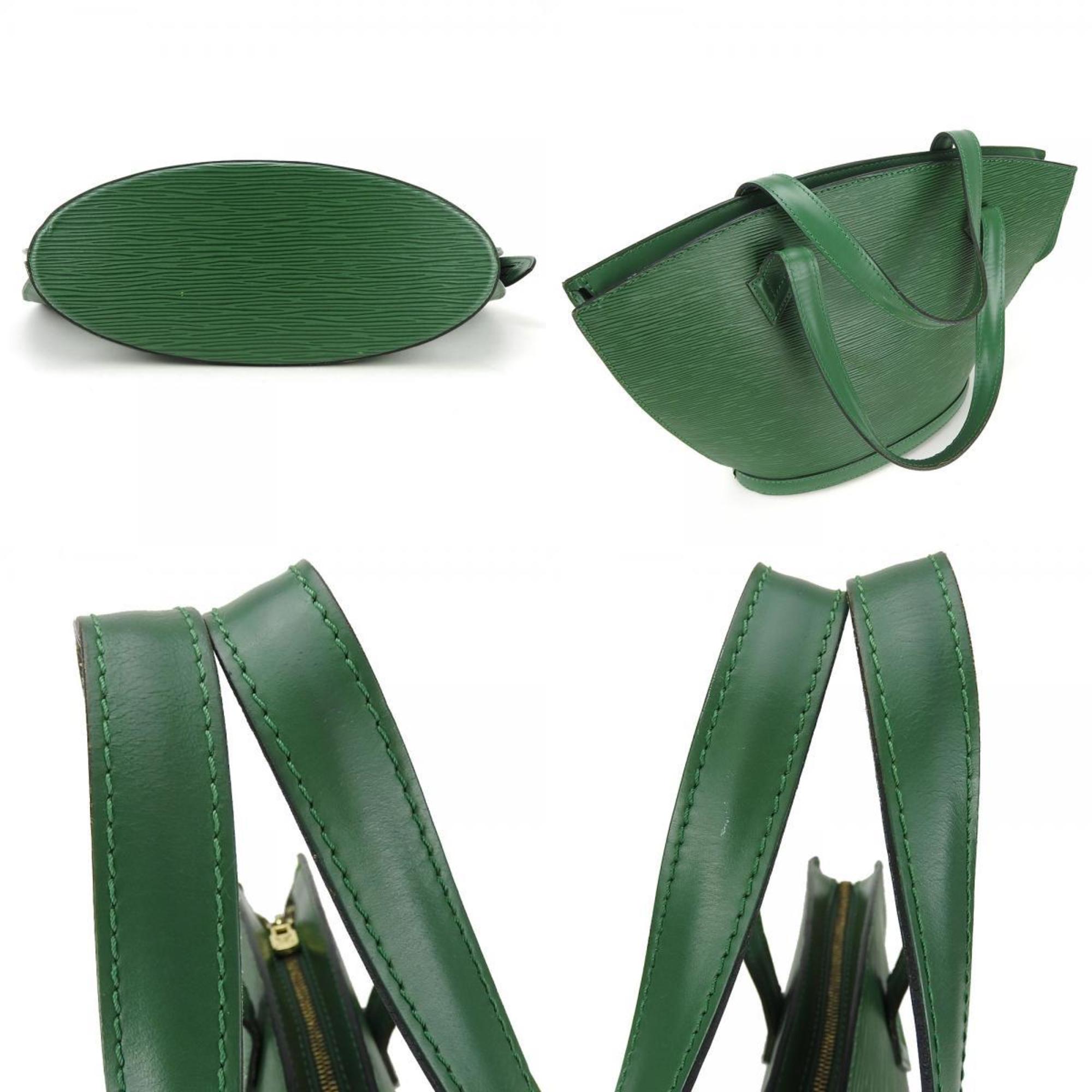 Louis Vuitton Borneo Green Epi Leather Handbag