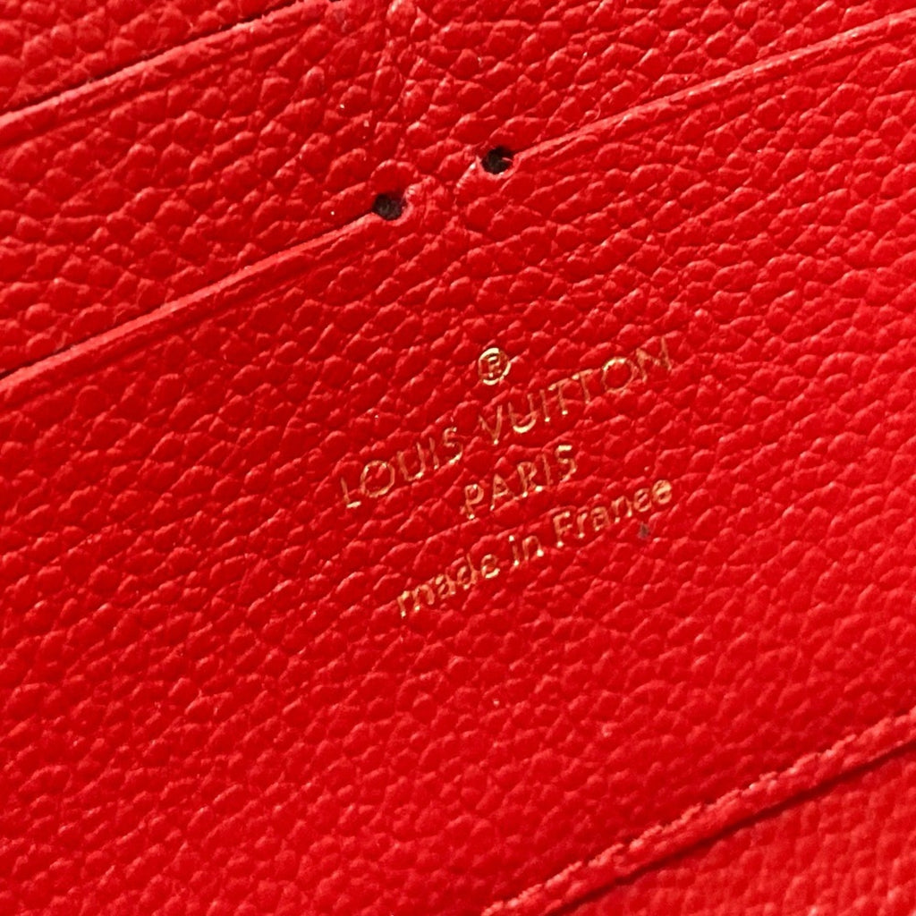 Louis Vuitton Monogram Empreinte Cerise Red Color Monogram Empreinte Long Wallet