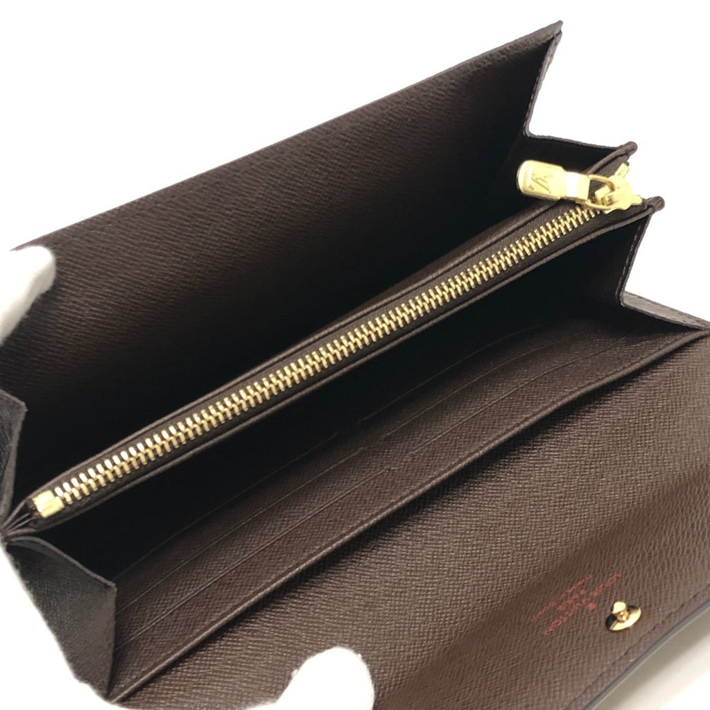 Louis Vuitton Damier Brown Ebene Damier Canvas Long Wallet