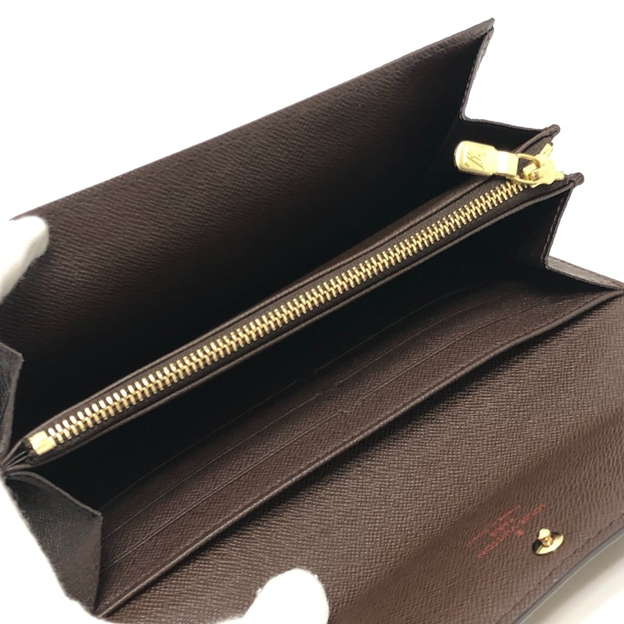 Louis Vuitton Damier Brown Ebene Damier Canvas Long Wallet