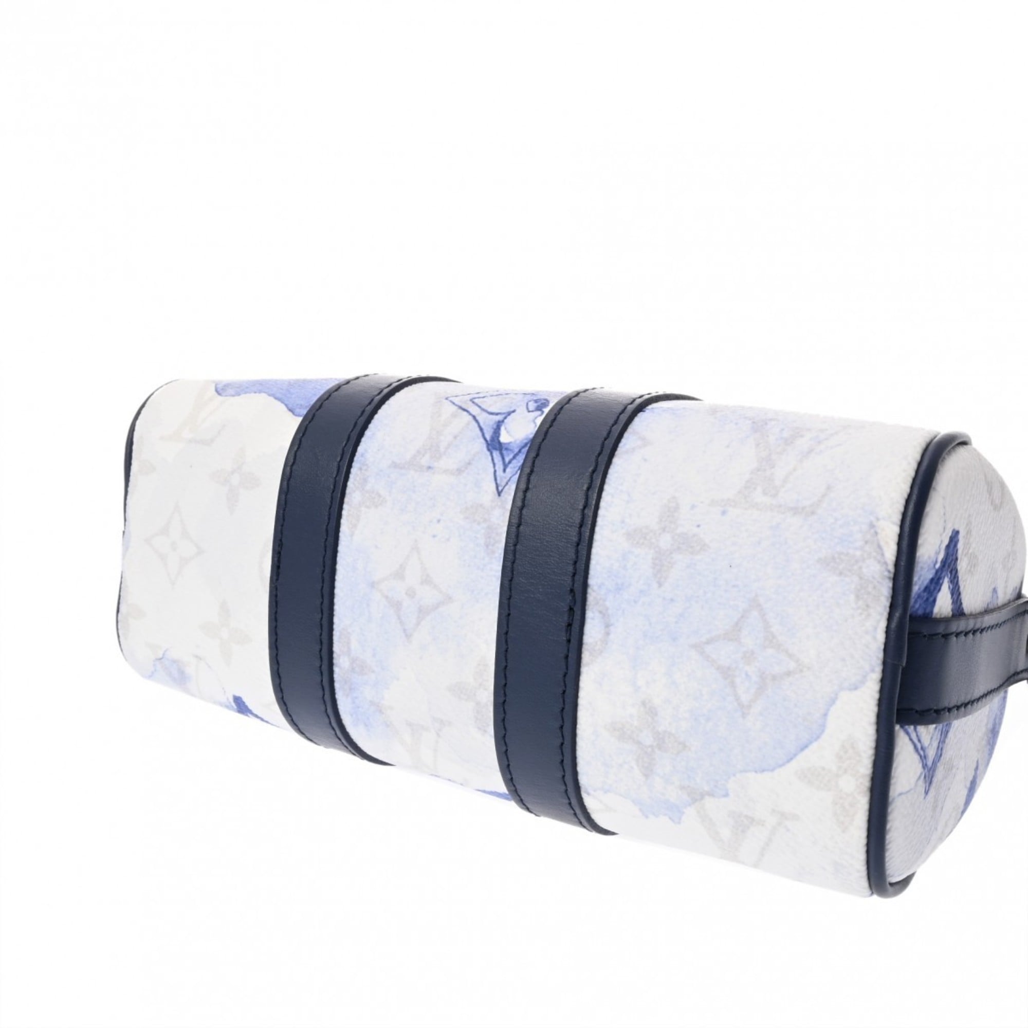 Louis Vuitton Blue White Monogram Canvas Handbag
