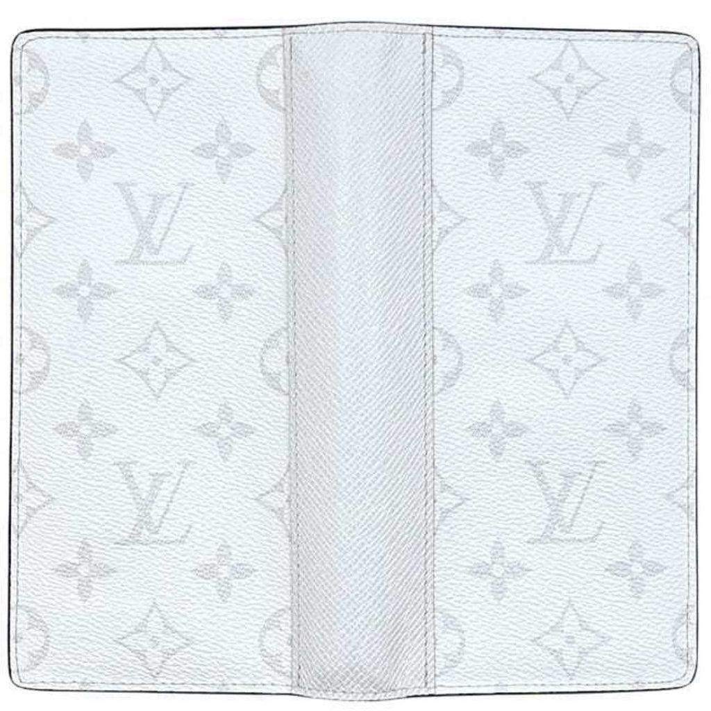 Louis Vuitton White Taiga Leather Monogram Long Wallet