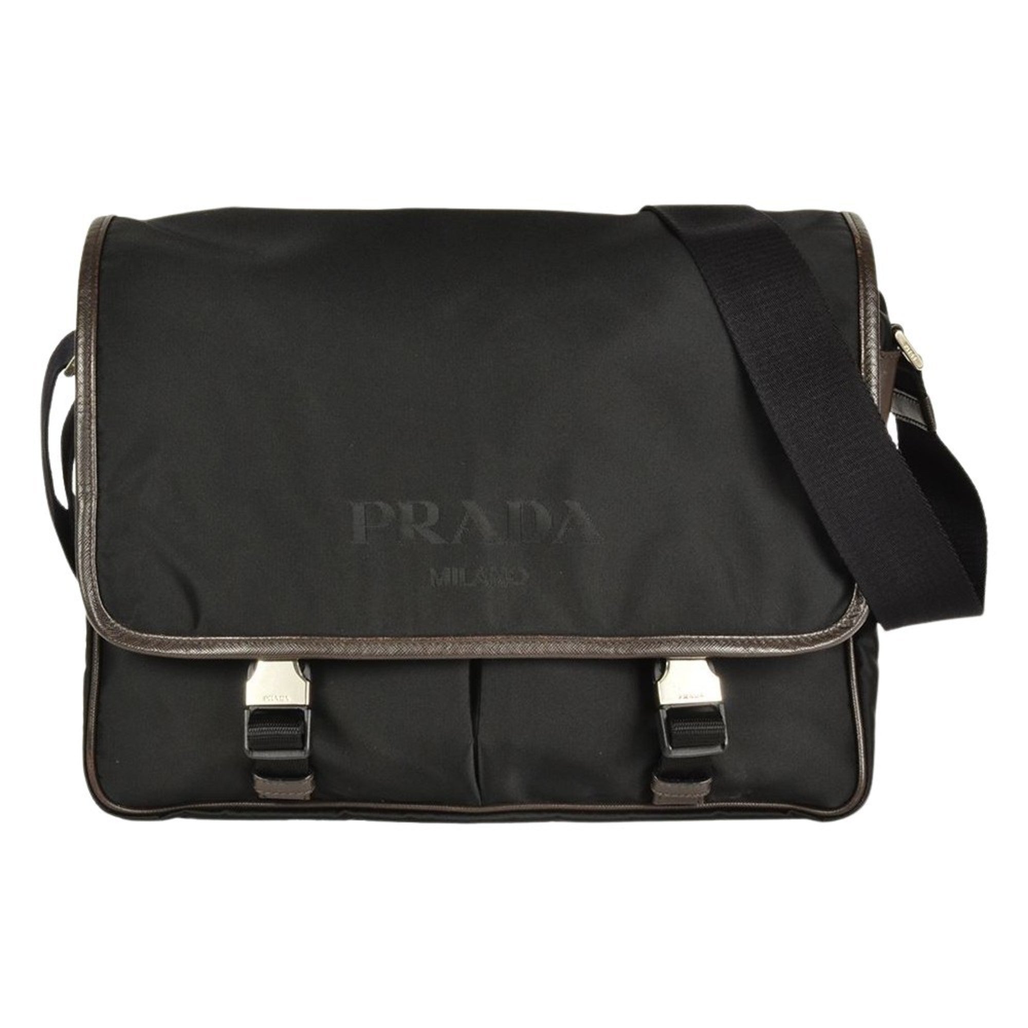 Prada Black Nylon Shoulder Bag