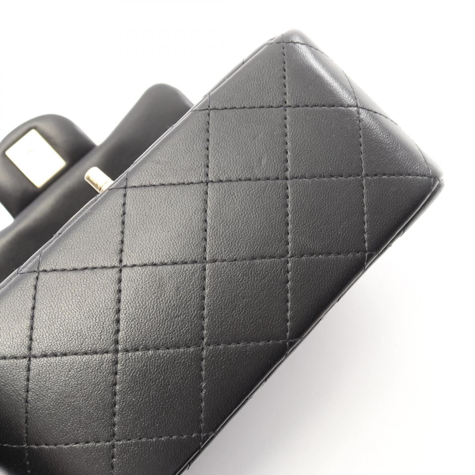 Chanel Black Leather Handbag Shoulder Bag