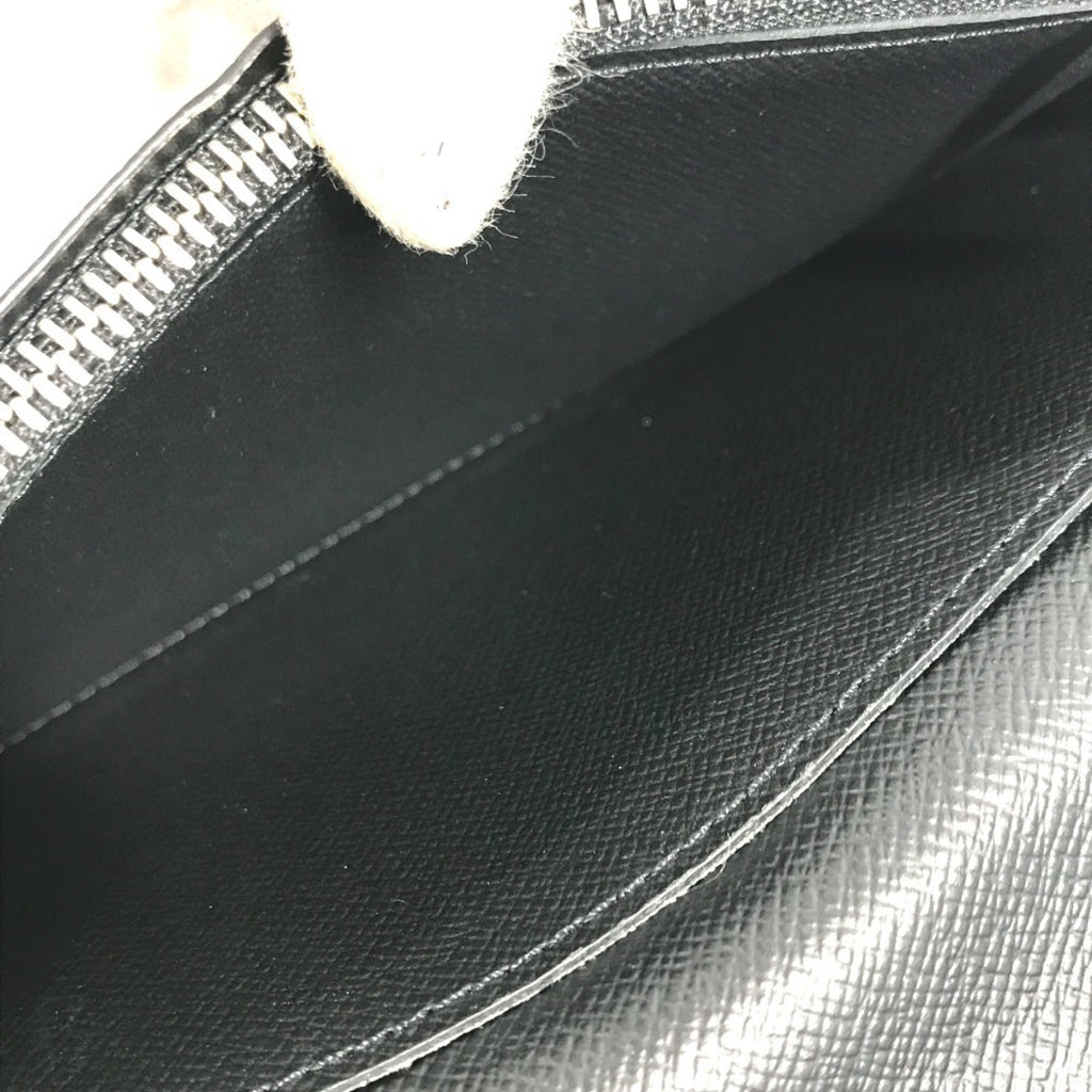 Louis Vuitton Taiga Ardoise Black Taiga Leather Long Wallet