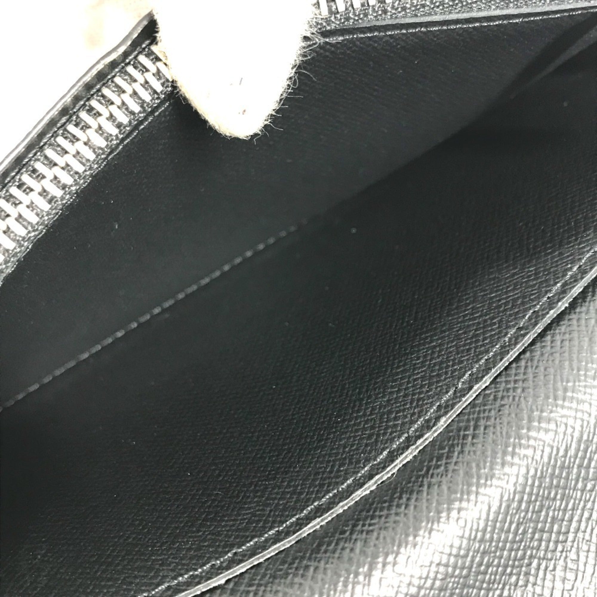 Louis Vuitton Taiga Ardoise Black Taiga Leather Long Wallet
