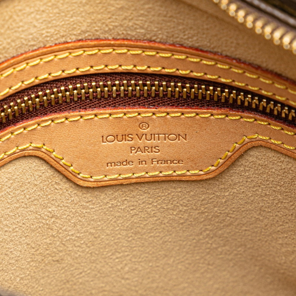 Louis Vuitton Brown Pvc Leather Handbag Shoulder Bag