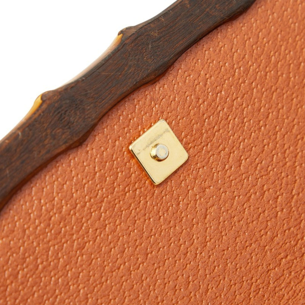 Gucci Beige Brown Gg Canvas Leather Shoulder Bag (Pre-Owned)