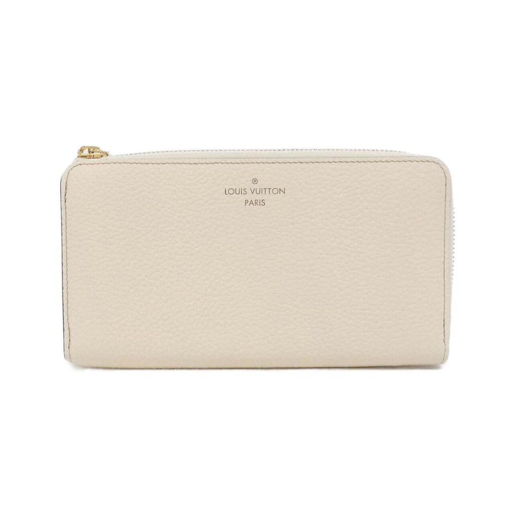 Louis Vuitton Cream Leather Long Wallet