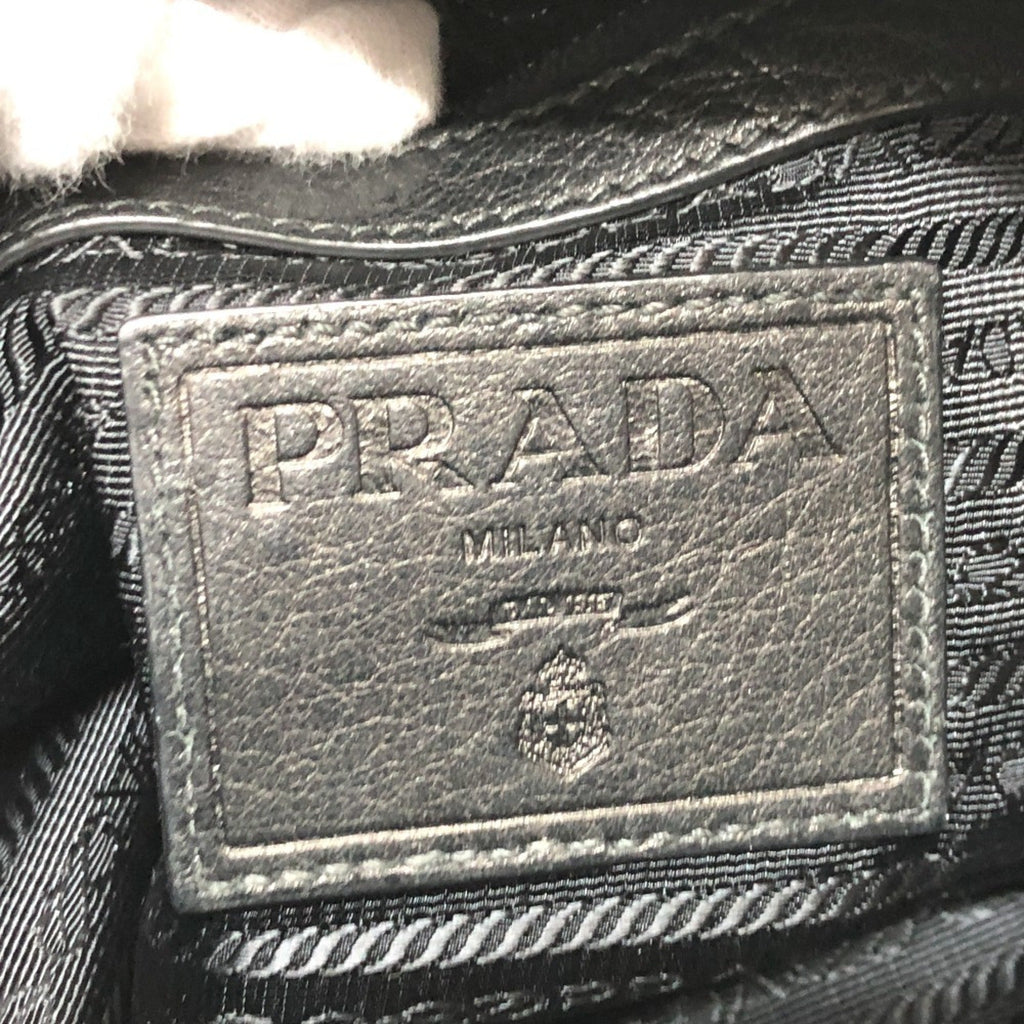 Prada Black Leather Shoulder Bag
