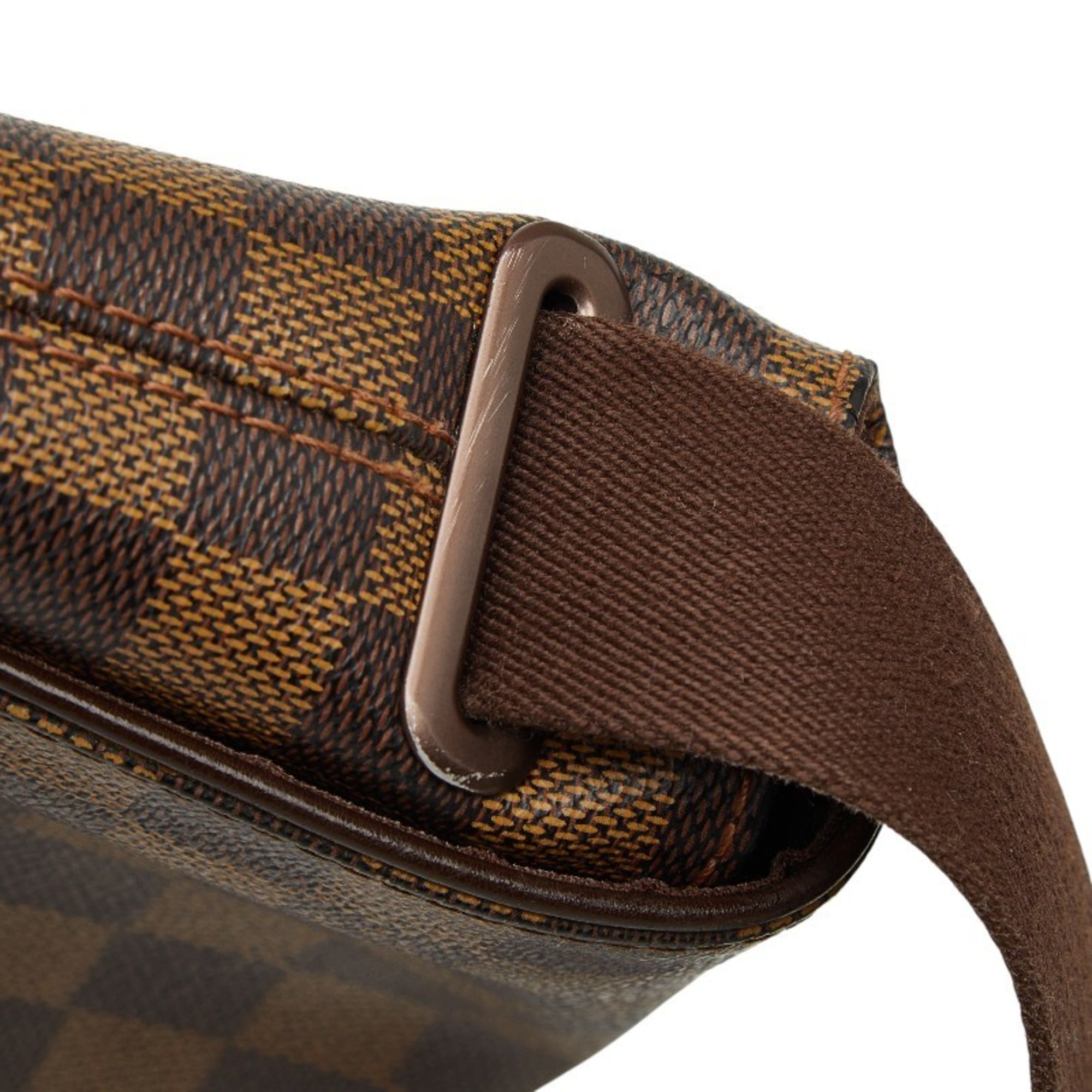 Louis Vuitton Brown Pvc Leather Shoulder Bag