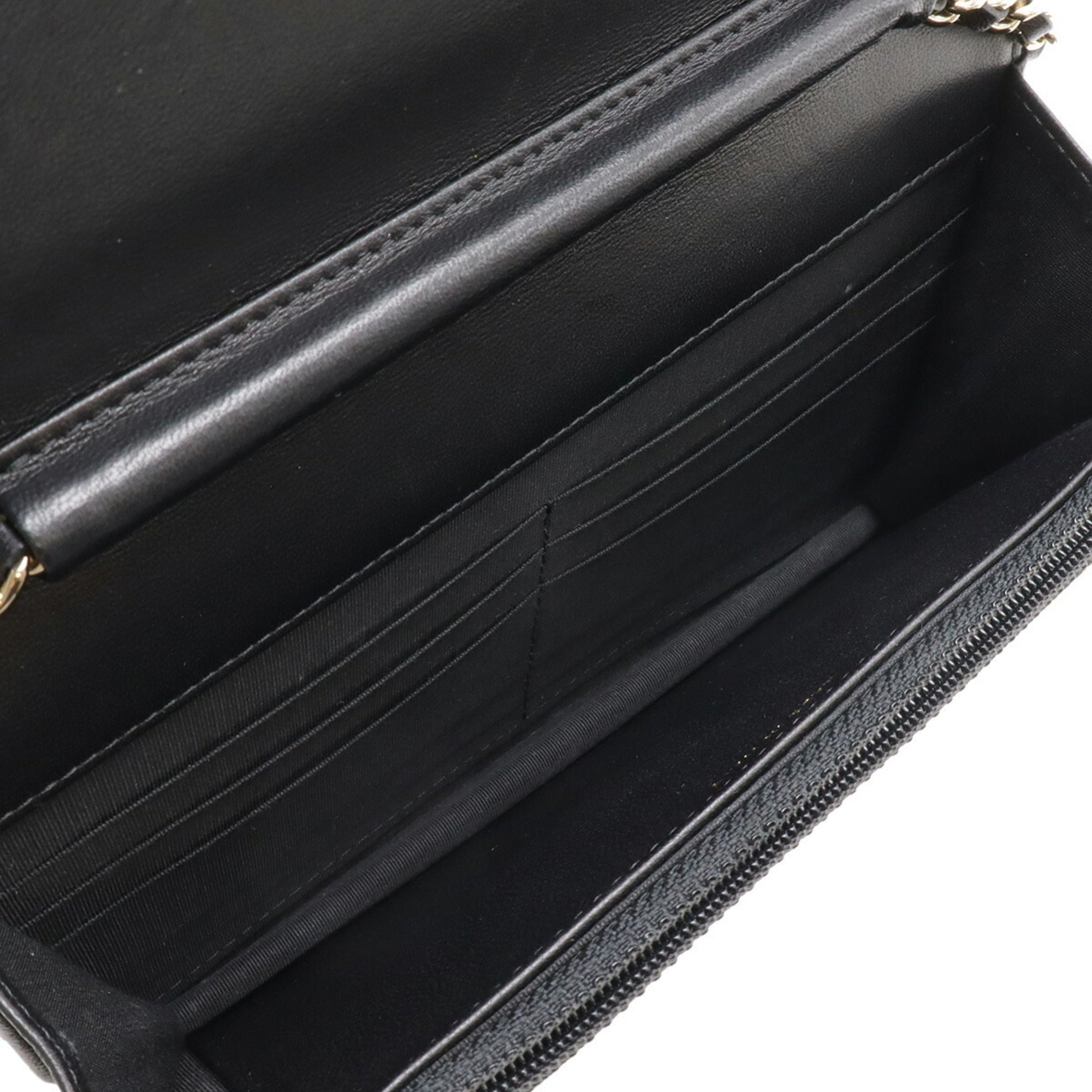 Chanel Black Leather Pochette Shoulder Bag