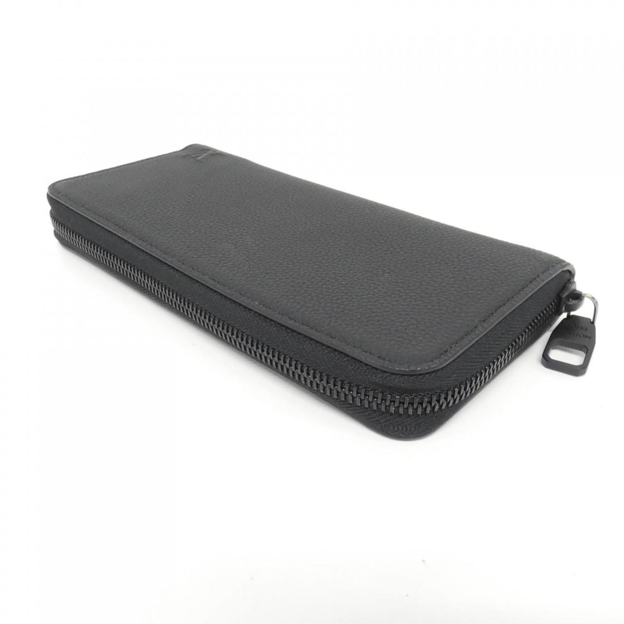 Louis Vuitton Black Leather Long Wallet