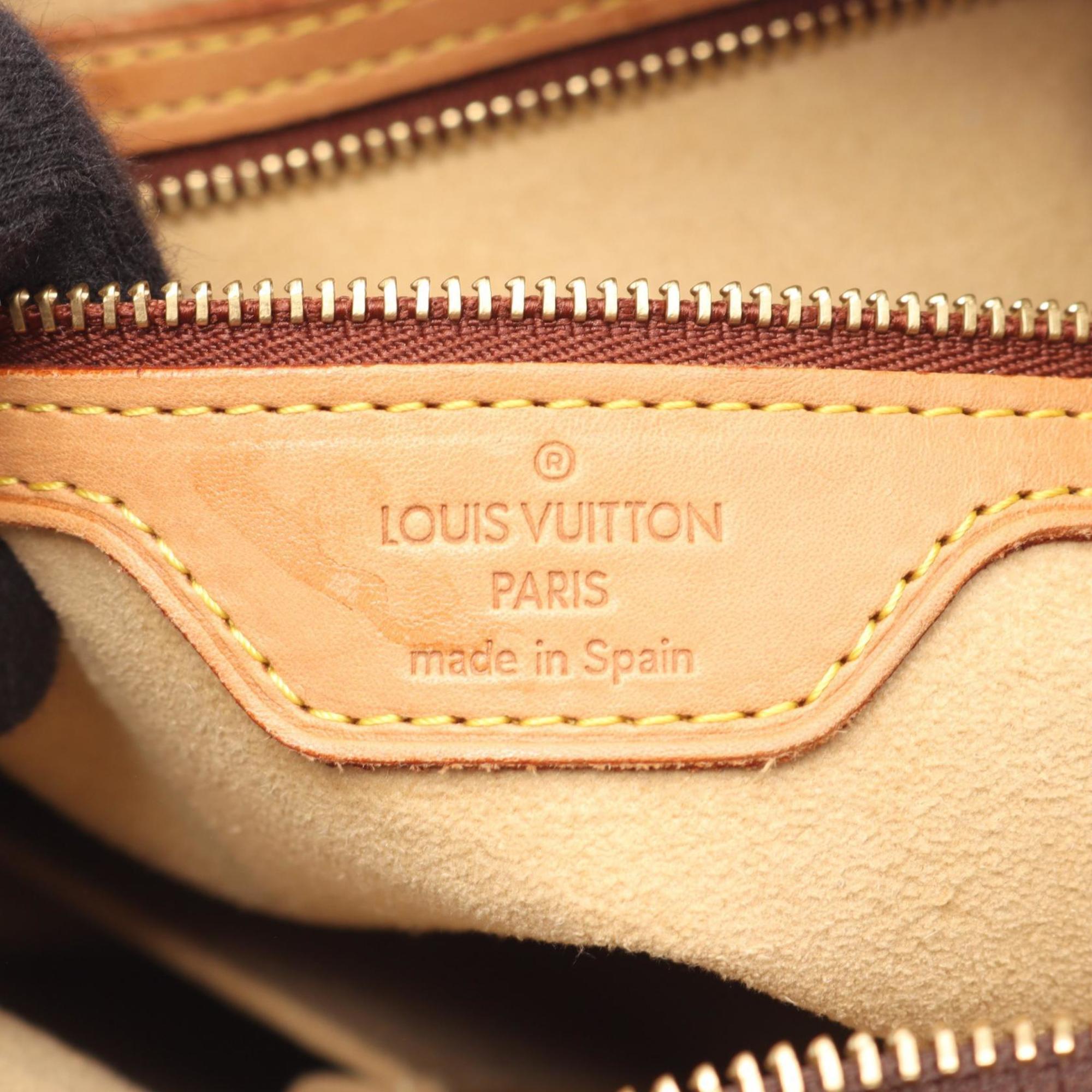 Louis Vuitton Brown Pvc Leather Shoulder Bag