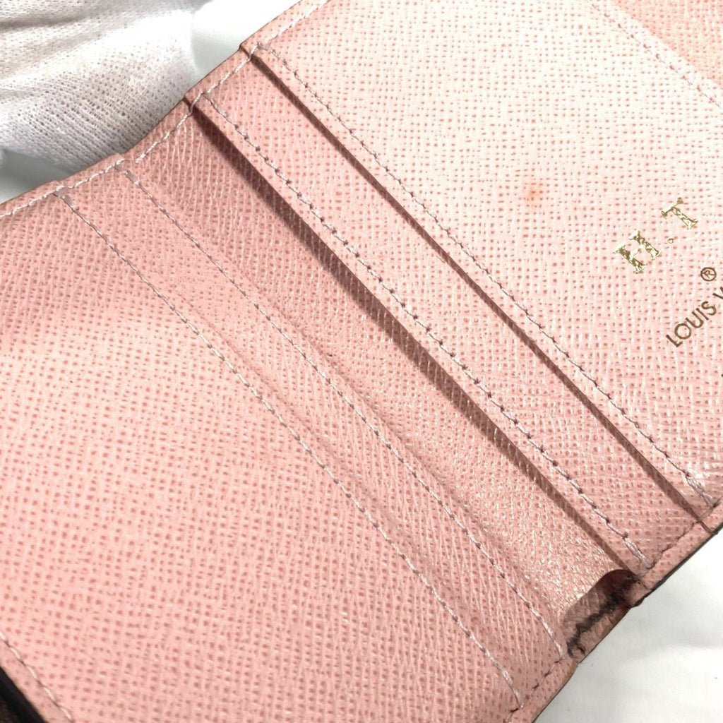 Louis Vuitton Monogram Brown Pink Rose Ballerine Monogram Wallet (Tri-Fold)